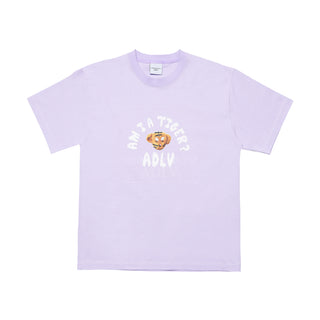 TIGER TEDDY BEAR DOLL SHORT SLEEVE T-SHIRT LIGHT PURPLE