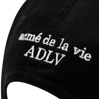 A LOGO EMBLEM EMBOSSING PATCH BALL CAP BLACK
