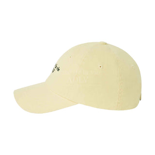 BASIC SMALL LOGO BALL CAP LIGHT YELLOW