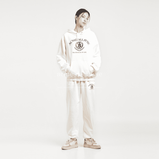 LAUREL A LOGO EMBLEM BASIC SWEAT PANTS CREAM