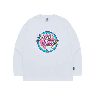 acme de la vie / Sanrio HELLO KITTY ARTWORK LONG SLEEVE T-SHIRT WHITE