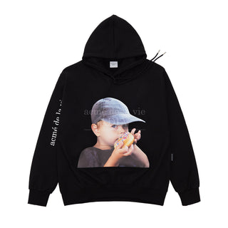 ADLV BABY FACE HOODIE BLACK CAP BOY