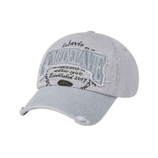 AE LOGO APPLIQUE BALL CAP LIGHT GREY