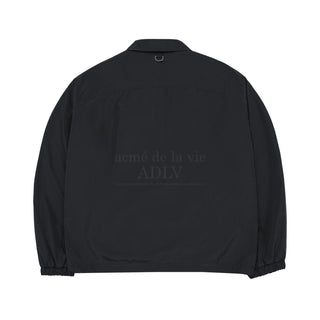 BASIC LOGO POLY COACH JACKET BLACK