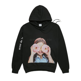 ADLV BABY FACE HOODIE BLACK DONUT 3