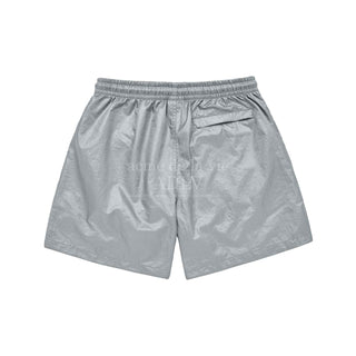 ADLV GLOSSY WOVEN SET UP SHORT PANTS GREY