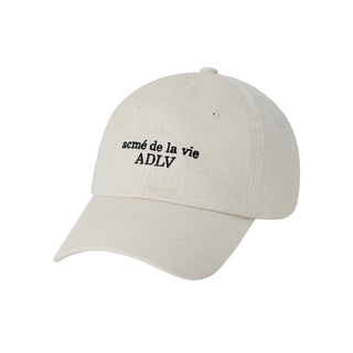 BASIC SMALL LOGO BALL CAP BEIGE