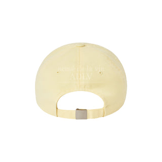 VARSITY LOGO BALL CAP LIGHT YELLOW