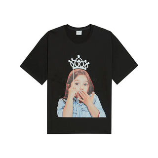 ADLV BABY FACE SHORT SLEEVE T-SHIRT BLACK TIARA