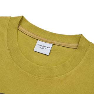 VINTAGE OVERLAP BEAR SHORT SLEEVE T-SHIRT MUSTARD