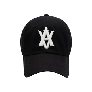 A LOGO EMBLEM EMBOSSING PATCH BALL CAP BLACK