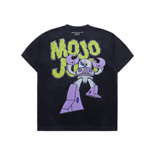 The Powerpuff Girls x acmedelavie Mojo Jojo artwork t-shirts BLACK