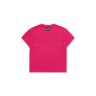 The Powerpuff Girls x acmedelavie logo crop t-shirts PINK