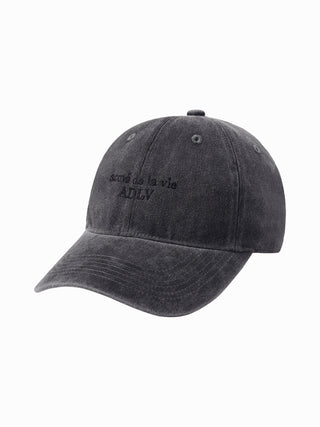 ADLV BASIC LOGO SEASON3 BALL CAP CHARCOAL