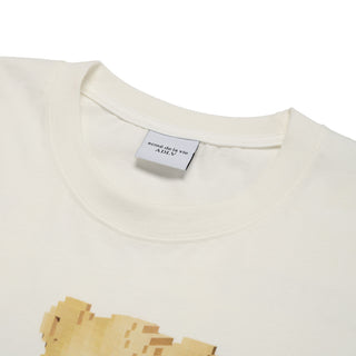 BLOCK BEAR SHORT SLEEVE T-SHIRT CREAM