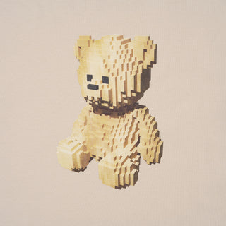 BLOCK BEAR SHORT SLEEVE T-SHIRT BEIGE