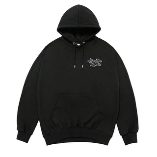 BLUR SKETCH BEAR HOODIE BLACK