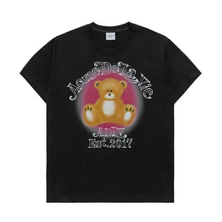 BLUR SKETCH BEAR SHORT SLEEVE T-SHIRT BLACK