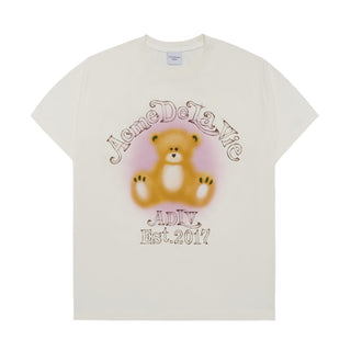 BLUR SKETCH BEAR SHORT SLEEVE T-SHIRT CREAM