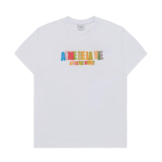 CRAYON DRAWING LOGO SHORT SLEEVE T-SHIRT WHITE