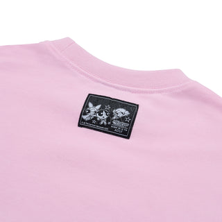 The Powerpuff Girls x acmedelavie  logo crop sweatshirt LIGHT PINK