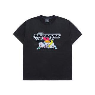 The Powerpuff Girls x acmedelavie logo t-shirts BLACK