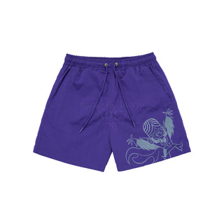 The Powerpuff Girls x acmedelavie Mojo Jojo artwork swim short pants PURPLE