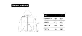 A LOGO SYMBOL PRINTING HOODIE ZIP UP MELANGE
