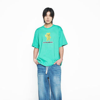 ALIEN BEAR SHORT SLEEVE T-SHIRT LIGHT GREEN