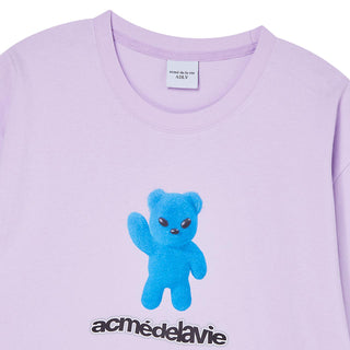 ALIEN BEAR SHORT SLEEVE T-SHIRT LIGHT PURPLE