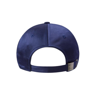 SYMBOL LOGO SATIN BALL CAP NAVY