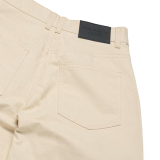 FRONT POCKET WIDE CARGO PANTS BEIGE