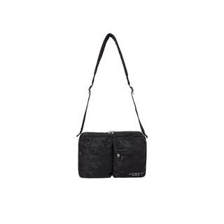 CAMOUFLAGE SQUARE CROSS BAG BLACK