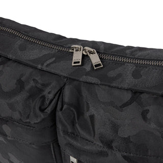 CAMOUFLAGE SQUARE CROSS BAG BLACK