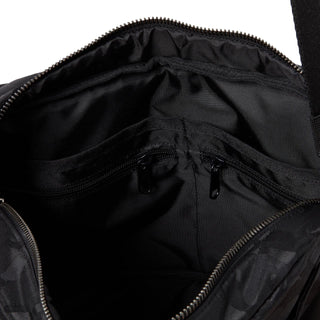 CAMOUFLAGE SQUARE CROSS BAG BLACK