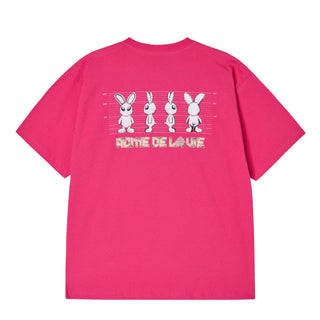 MUGSHOT ALIEN SHORT SLEEVE T-SHIRT HOT PINK