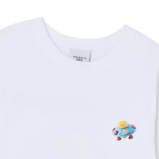 KIDS CLAY ALIEN SHORT SLEEVE T-SHIRT WHITE