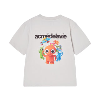 KIDS CLAY ALIEN SHORT SLEEVE T-SHIRT LIGHT GRAY