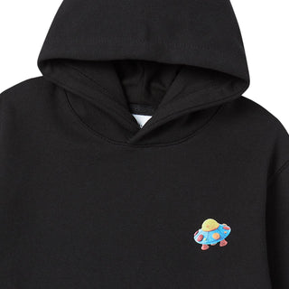 KIDS CLAY ALIEN HOODIE BLACK