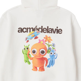 KIDS CLAY ALIEN HOODIE CREAM