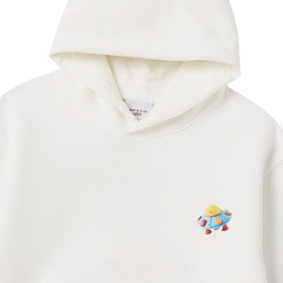 KIDS CLAY ALIEN HOODIE CREAM