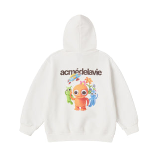 KIDS CLAY ALIEN HOODIE CREAM