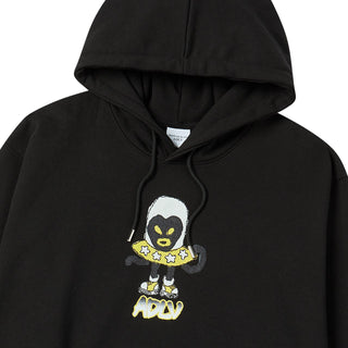HEART ALIEN HOODIE BLACK