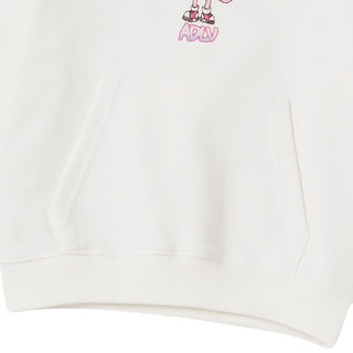 KIDS HEART ALIEN HOODIE CREAM