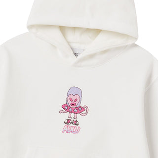 KIDS HEART ALIEN HOODIE CREAM