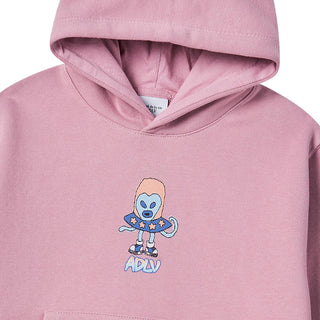 KIDS HEART ALIEN HOODIE DARK PINK