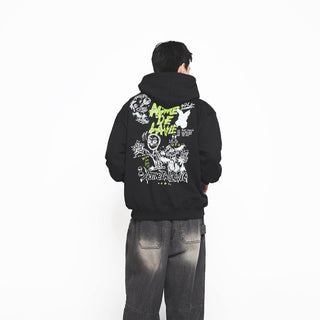 ALIEN UNIVERSE HOODIE BLACK