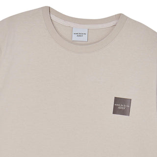 BOX BASIC LOGO SHORT SLEEVE T-SHIRT ESSENTIAL BEIGE