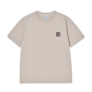 BOX BASIC LOGO SHORT SLEEVE T-SHIRT ESSENTIAL BEIGE