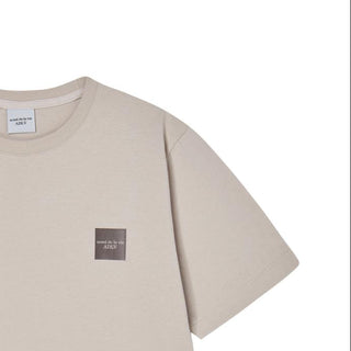 BOX BASIC LOGO SHORT SLEEVE T-SHIRT ESSENTIAL BEIGE